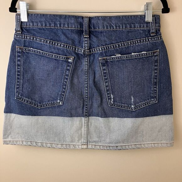 Reformation Revolve Ella Women Jean Mini Skirt Celtic Wash size 29/8/M MRSP $98 - Picture 3 of 14